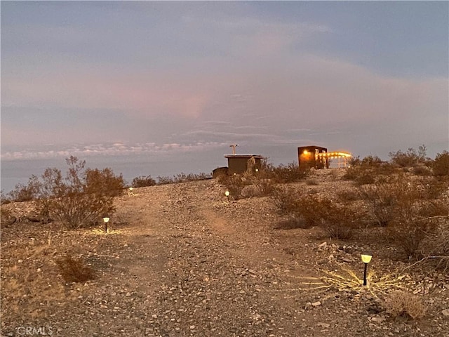 view of nature at dusk