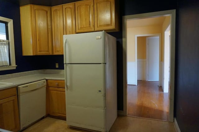 kitchen featuring white appliances