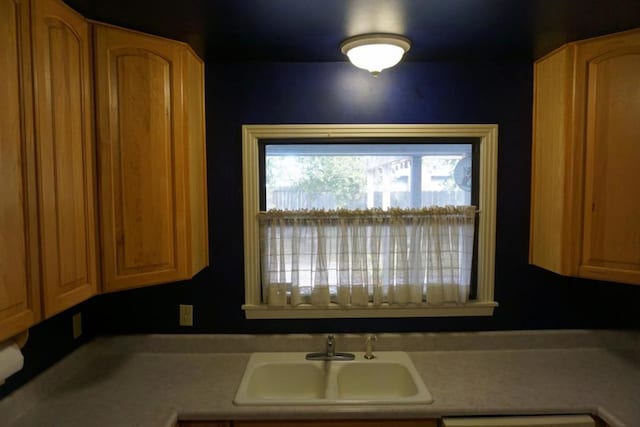 kitchen featuring sink and dishwashing machine