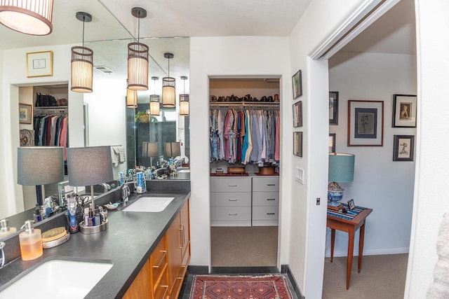 bathroom featuring vanity