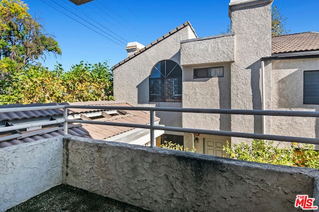 view of balcony