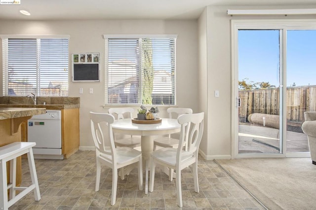 view of dining room