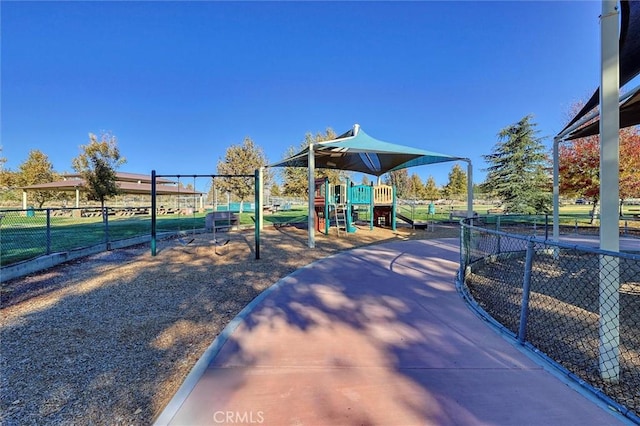 view of jungle gym