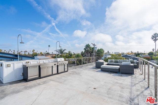 view of patio / terrace with an outdoor hangout area