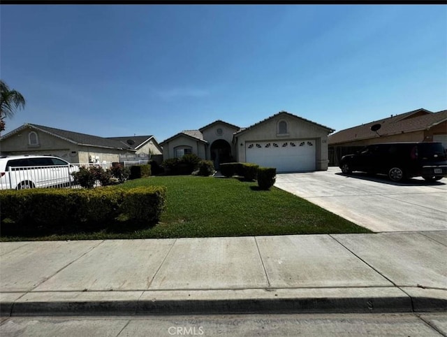 ranch-style house with a front yard