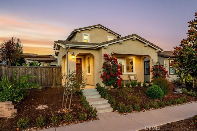 view of mediterranean / spanish-style home