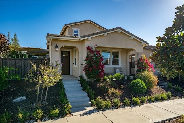 view of front of home