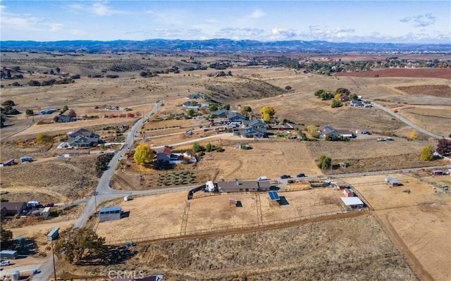 drone / aerial view featuring a rural view