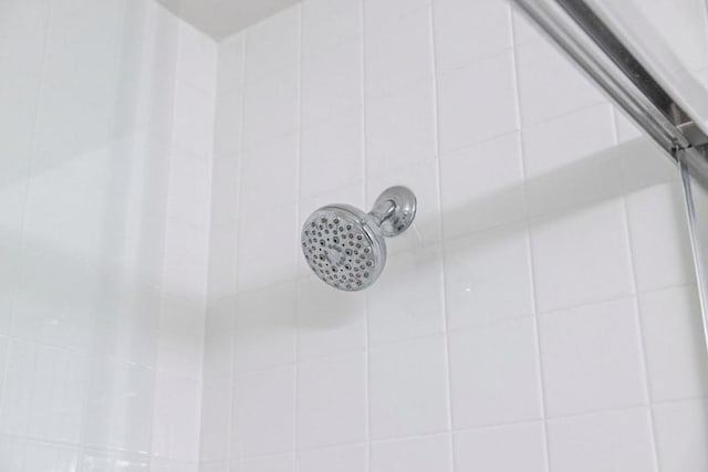 details with tiled shower