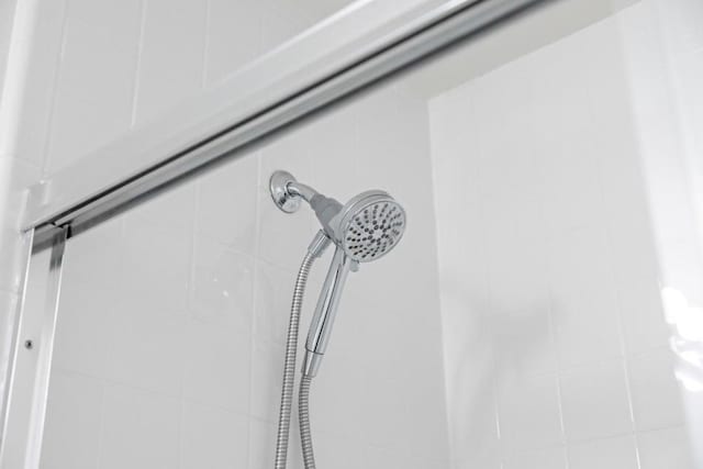 details with tiled shower