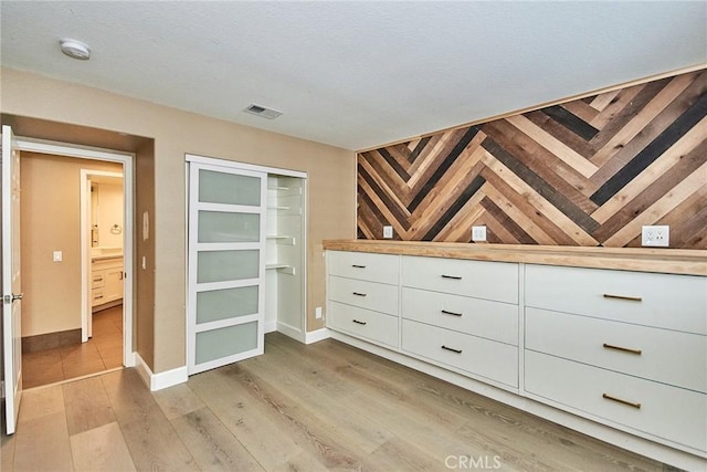 interior space featuring light hardwood / wood-style floors