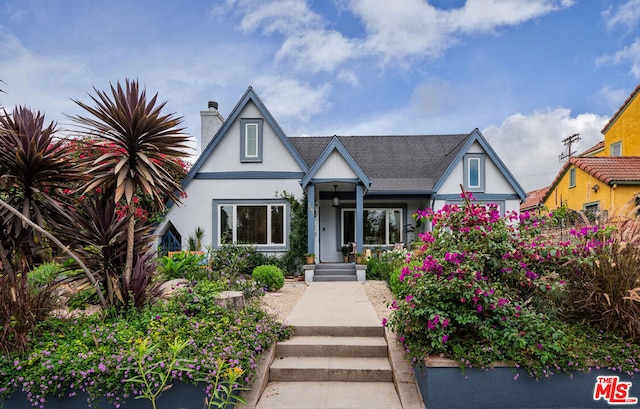 view of english style home