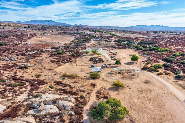 38752 Ruth Rd, Hemet, CA 92544 - aerial view of sparsely populated area with mountains and a desert landscape