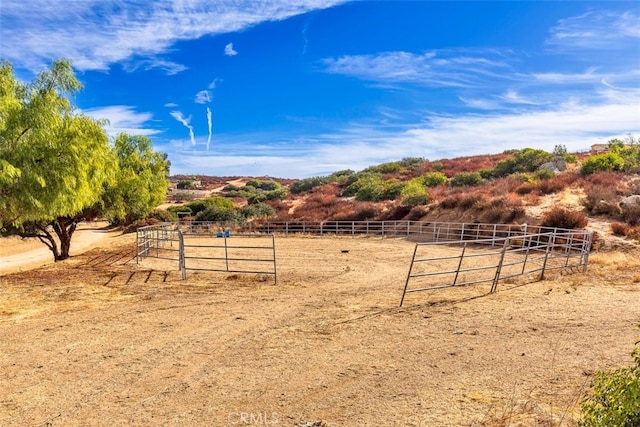 38752 Ruth Rd, Hemet, CA 92544 - view of yard featuring a view of countryside and fence