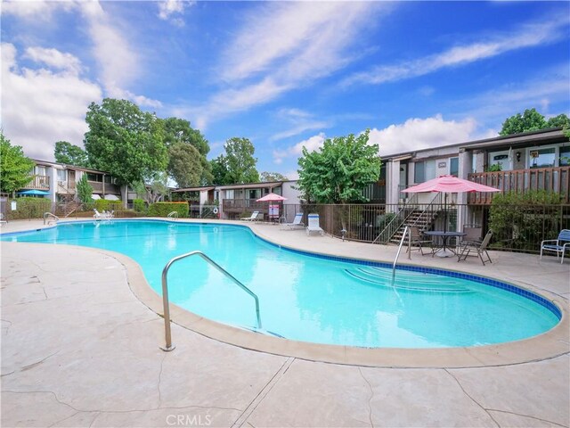 308 S Miraleste Dr Unit 57, San Pedro, CA 90732 - view of swimming pool featuring a patio area
