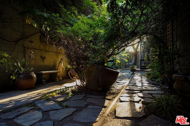 exterior space with a patio