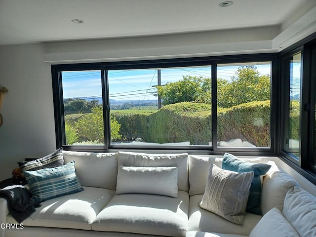 view of sunroom / solarium