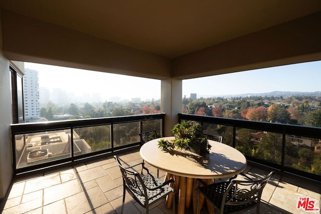 view of balcony