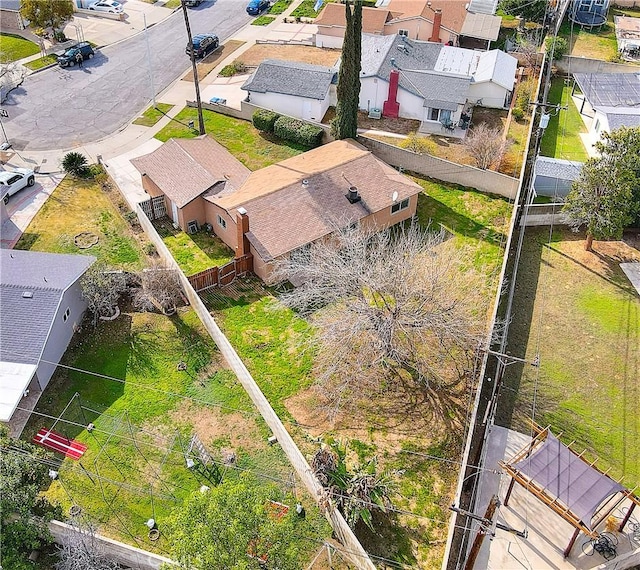 bird's eye view with a residential view