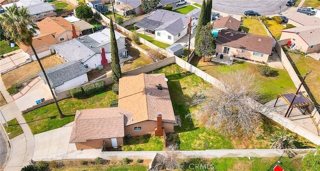 bird's eye view with a residential view