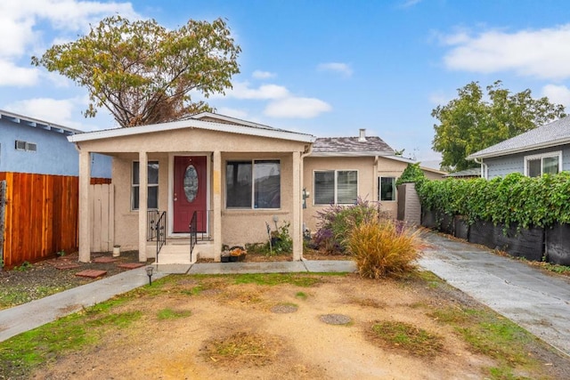 view of bungalow-style home