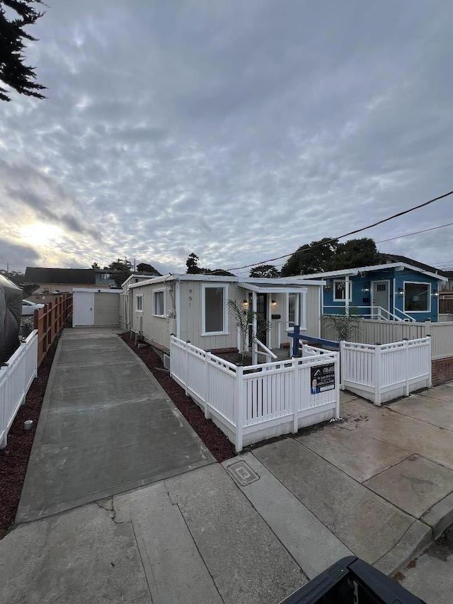 view of manufactured / mobile home