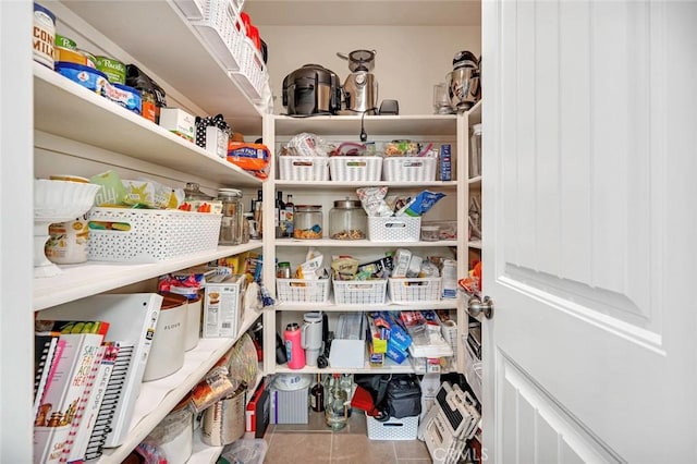 view of pantry