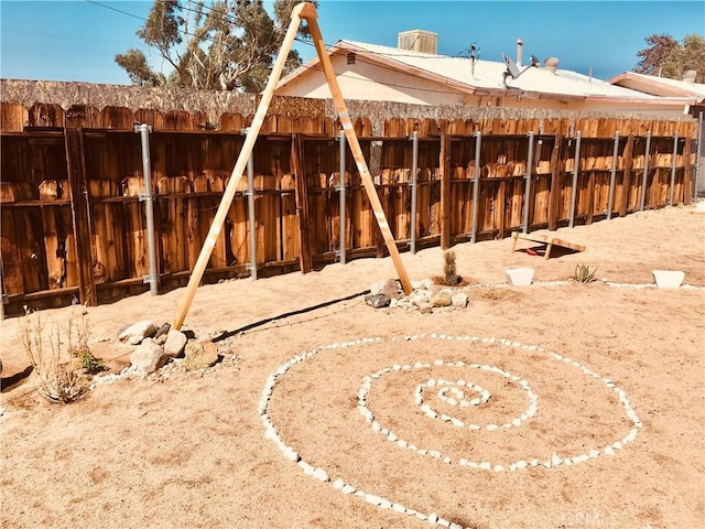 exterior space with fence