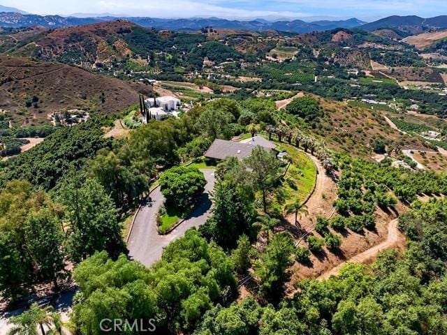 44665 La Cruz Dr, Temecula, CA 92590 - aerial view of property and surrounding area featuring mountains