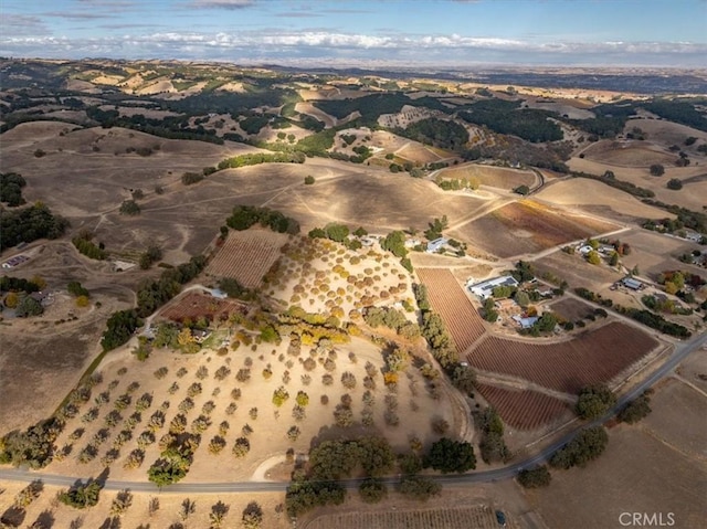 drone / aerial view featuring a rural view