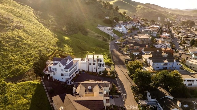 aerial view featuring a mountain view