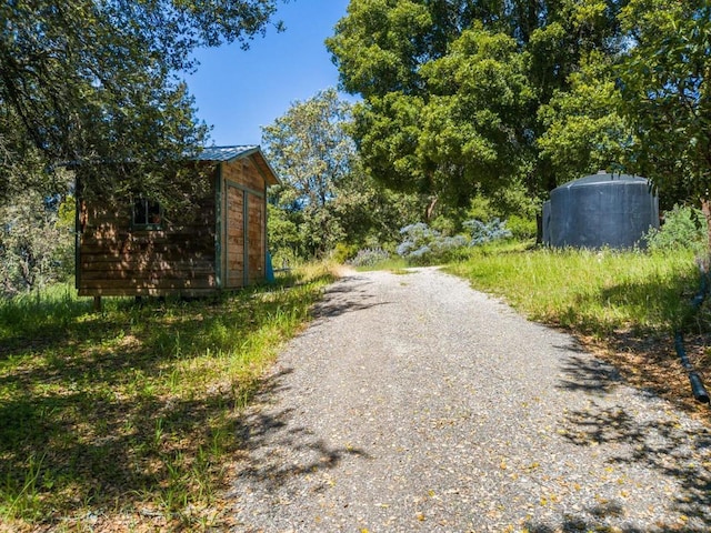 view of road