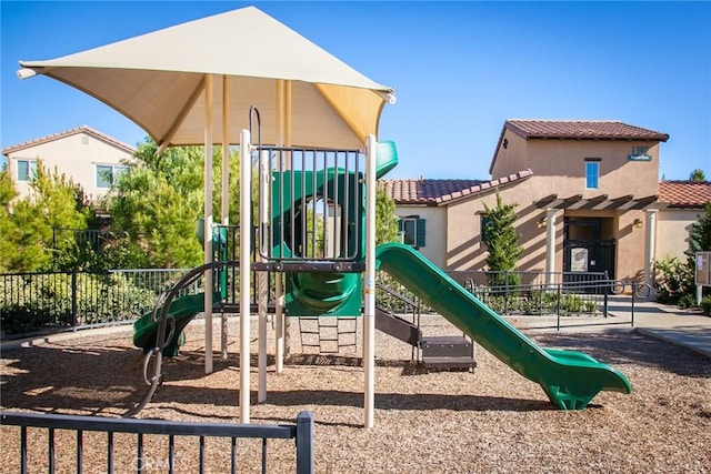 view of jungle gym