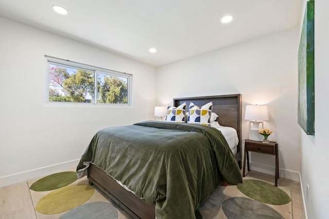 bedroom featuring hardwood / wood-style flooring