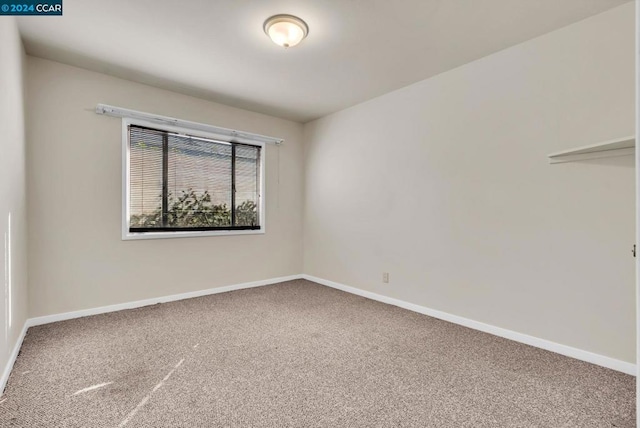 unfurnished room with carpet