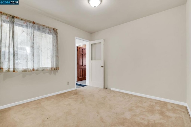 view of carpeted empty room