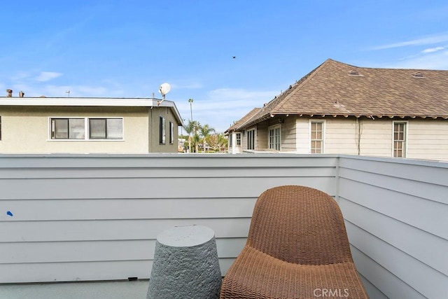 exterior space with a balcony