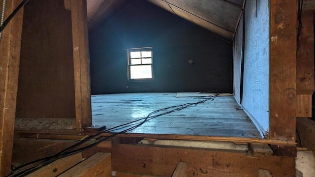 view of attic