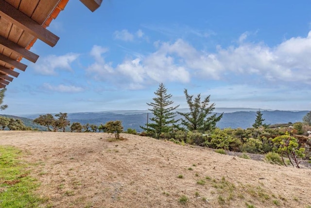 property view of water featuring a mountain view