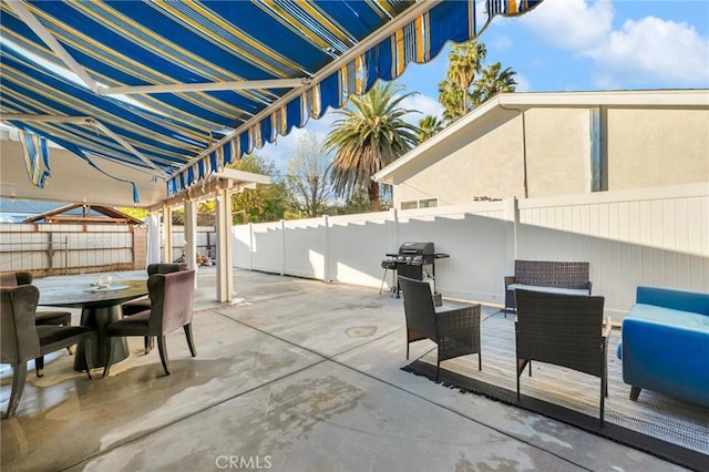 view of patio / terrace with grilling area