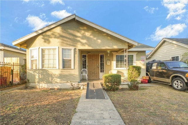 view of bungalow-style home