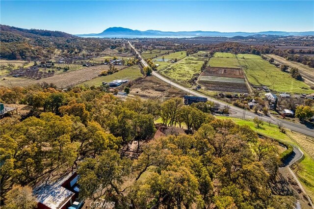 bird's eye view featuring a mountain view