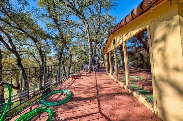 view of wooden terrace