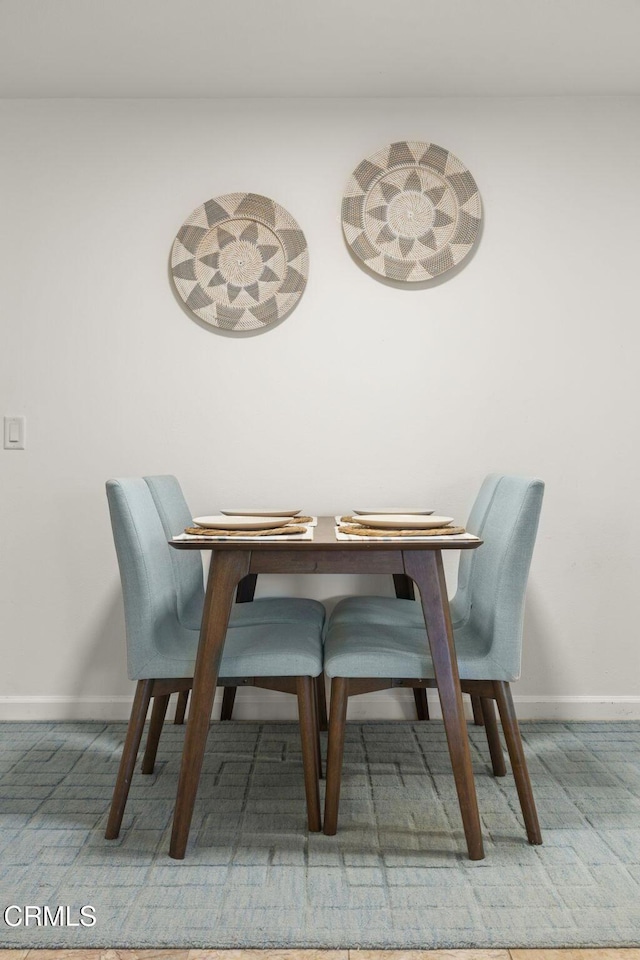 view of dining area