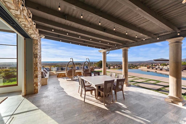 view of patio / terrace with area for grilling