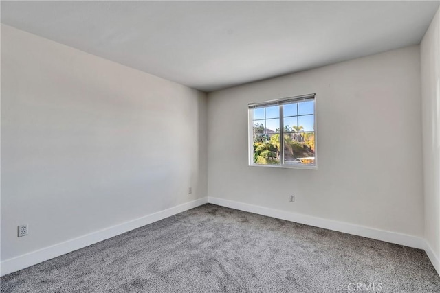 view of carpeted empty room