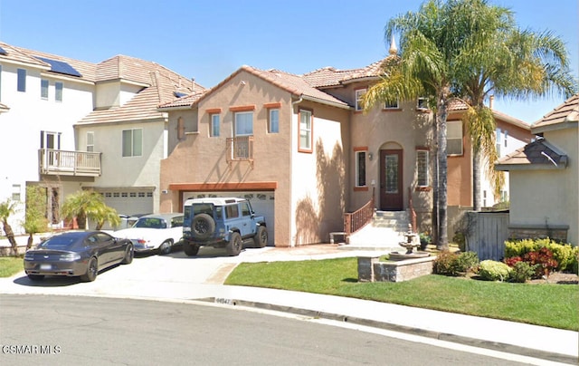 view of front facade featuring a garage