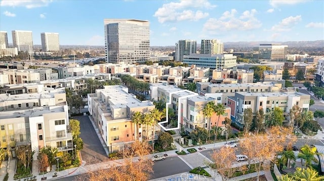 bird's eye view featuring a city view