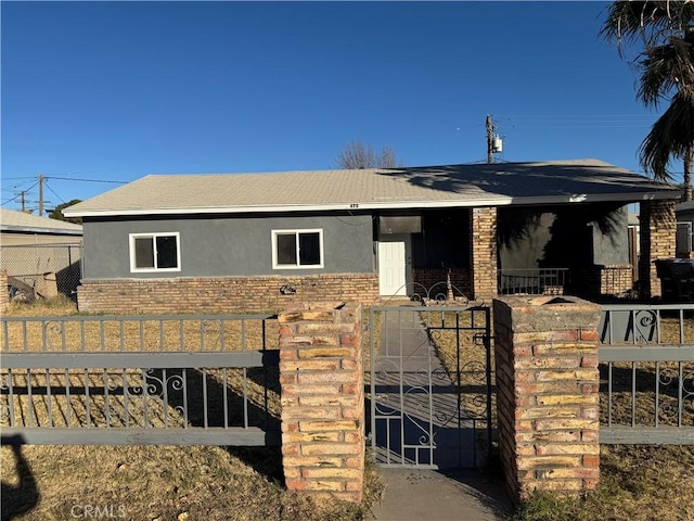 view of front of property