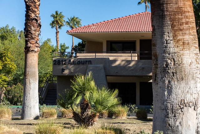 view of rear view of property